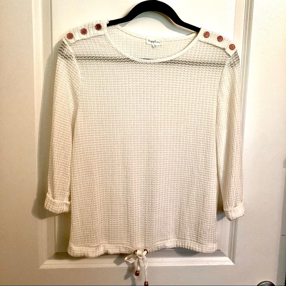 SAPPHIRE White Long Sleeve Shirt ✨